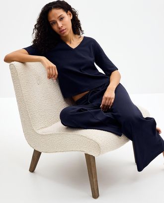 Miiyu Light linen boxy-fit T-shirt