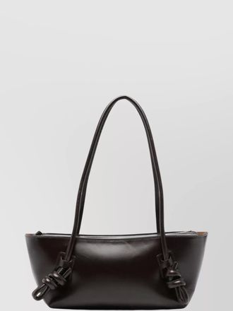Hereu leather knot-detail shoulder bag