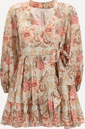 Zimmermann Daylight wrap mini Dress Female 2