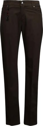 Marco Pescarolo Pantaloni con perline - Marrone