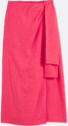 La Redoute Collections Midi-wikkelrok met strik