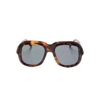 Dries Van Noten Occhiali Sunglasses - unisex - Dries Van Noten - Sunglasses - Brown - ONE SIZE - Accessories
