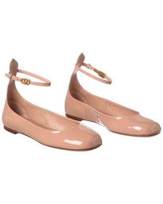 Valentino Tan Go Patent Flat (Authentic Pre-Loved)