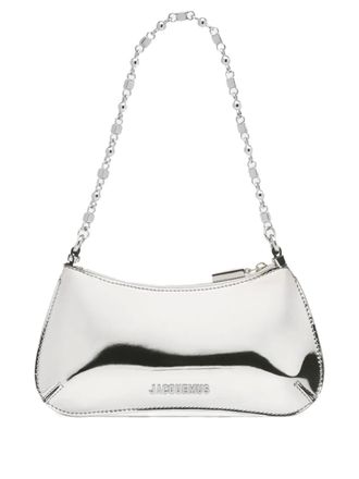 Jacquemus Le petit Bisou Chaine shoulder bag - Silver