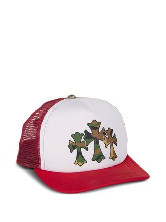 Chrome Hearts Cappello Triple Cross - Bianco