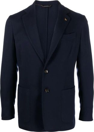 Colombo Colombo Jassen Blue - Heren - Blazers - Blauw - L - Wol - Jassen
