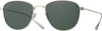 Eyevan 7285 Marti S/G15 Mens Sunglasses Silver Size 52