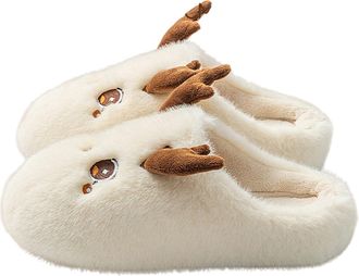 Generic Slippers Women Cozy Winter Unisex Footwear Shoes With Sole For Indoor Comfort And Warmth Soft Fleece Non Slip Grip Design Perfect For Home Cozy House 