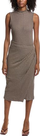 Michael Stars Alaia Mock Neck Midi Dress
