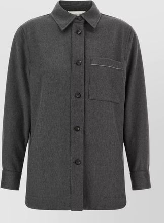 PESERICO virgin wool overshirt jacket