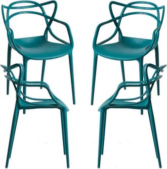 Regalos Miguel Regalos Miguel - Packs Sillas Jardín - Pack 4 Sillas Korme - Verde azulado