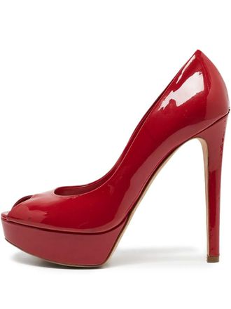 Dior 125mm leather sandals - Red