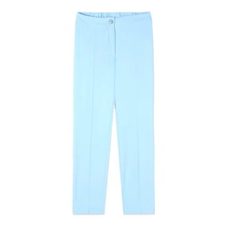 Oltre Slim-fit Broek - Dames - Slim Fit Broeken - Blauw - 3XL - Polyester - Broeken