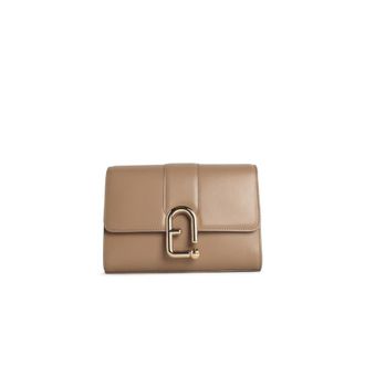 Furla Urban S Beige Leather Crossbody Bag