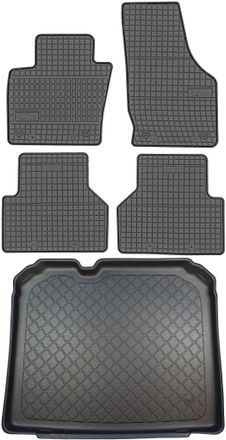 OEM Juego De Alfombrillas De Goma Para Coche Y Alfombrilla Para Maletero Para Audi Q3 I Suv (de Agosto De 2011 A Junio De 2018)