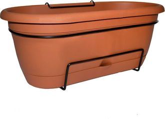 Bloem Lucca Balcony Box, Self Watering, Flower Pots And Planters in Brown at Nordstrom