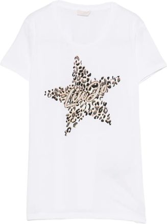Liu Jo star-graphic T-shirt - women - Cotton - L - White