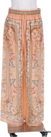 Zimmermann Intricate Floral Printed Silk Wide-Leg Pants