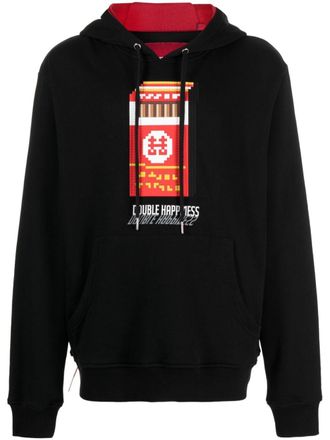 Mostly Heard Rarely Seen Double Happiness katoenen hoodie - Zwart
