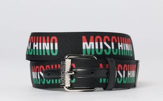 Moschino Cintura Moschino Couture in canvas con logo jacquard