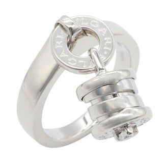 Bulgari Silver Clear White Gold (18K) Band Ring (Pre-Owned)