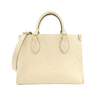 Louis Vuitton Pre-owned Handbag - Dames - Pre-owned - Beige - Maat: ONE Size Leer