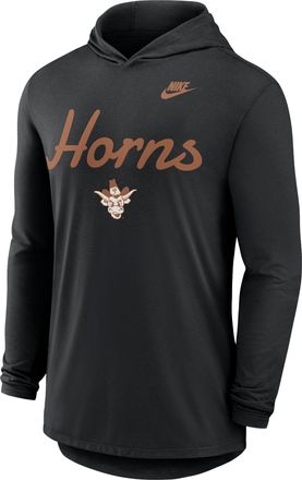 Nike Texas Legacy Nike Mens Dri-FIT College Long-Sleeve Hooded Top in Black | 01NB00ATXV-L4T