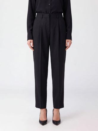 Gianluca Capannolo High-Waisted Straight-Leg Wool Tailored Trousers with Darts