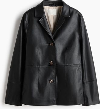 H&M Jacke mit Coating - Schwarz