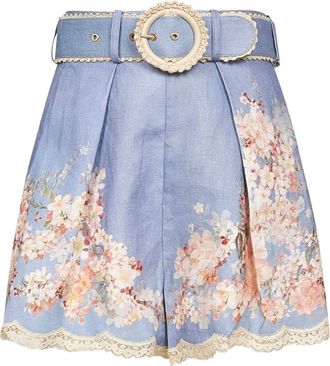 Zimmermann Cascadian Linen Shorts
