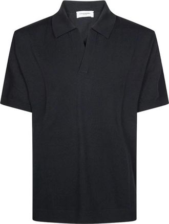 Paolo Pecora V-neck T-shirt - Heren - Polos - Zwart - 3XL - Katoen - Tops