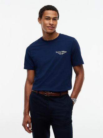 Tommy Hilfiger Mens Hilfiger Graphic T-Shirt - Carbon Navy - XXL