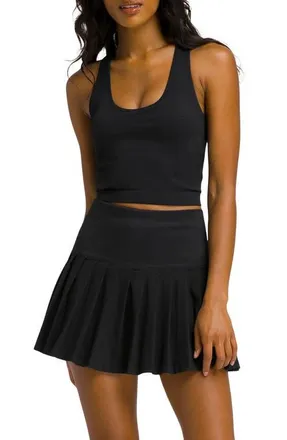Wilson Midtown Pleated Tennis Skort in Black at Nordstrom, Size X-Small