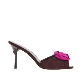 Roger Vivier Rose Vivier suede leather mules Woman 37