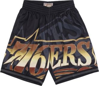 Mitchell & Ness NBA Big Face Basketball Shorts - Heren - Fitness - Veelkleurig - XL - Polyester - Fitness