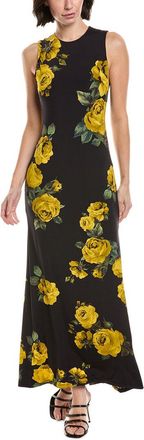 Alice & Olivia Alice + Olivia Delora Open Back Maxi Dress