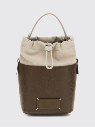Maison Margiela Borsa a secchiello 5AC in canvas e pelle a grana