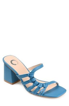 Journee Collection Emory Strappy Sandal in Blue at Nordstrom Rack, Size 9.5