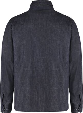 Moncler Mens Chesery Denim Jacket Cotton