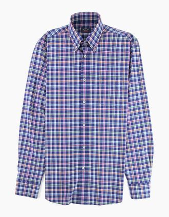 Paul & Shark Mens Paul And Shark Button-down Plaid Shirt Multi - Size: Regular/38