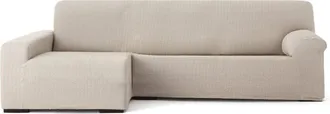 Eysa Funda de sofá chaise longue bielástica izquierda lino 250 - 360 cm