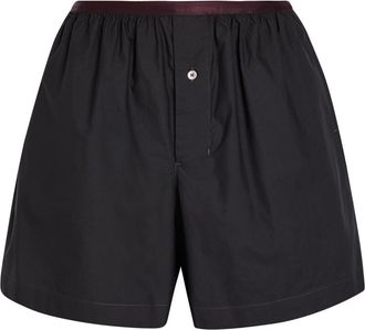 Christophe Lemaire Cotton and Silk-blend Boxer Shorts - Charcoal - 34 (UK6 / XS)