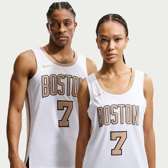 Nike Jaylen Brown Boston Celtics City Edition Nike Mens NBA Swingman Jersey in White | HM5974-105