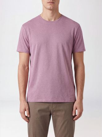 Roberto Ricci Design T-shirt a girocollo in misto cotone stretch con logo applicato