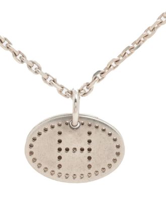 Herm&egrave;s 2000-2020 Sterling Silver Evelyne Eclipse Pendant necklace