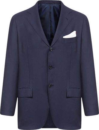 Kiton Blazer in cashmere - Blu