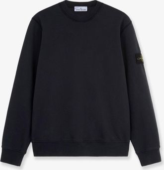 Stone Island Felpa in cotone con patch logo laterale - STONE ISLAND - gender_Man