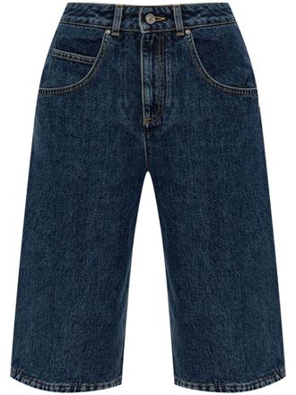 【GIVENCHY】CURVED SIDE DENIM SHORTS Givenchy Mini Shorts in Washed Denim | Saks Fifth Avenue