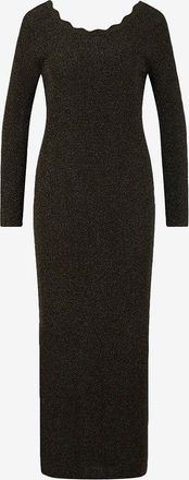 Balzac Paris Langes glitzerndes Strickkleid mit R&uuml;ckenausschnitt Louka