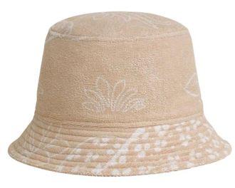 Hermès Beige Gene Les Leopards Terry Towelling Bucket Hat Size M